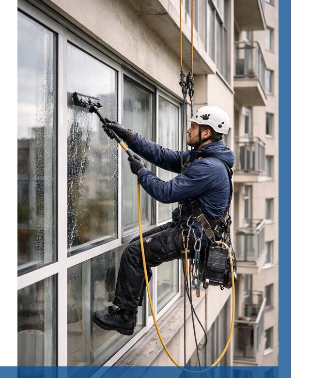 Мойка балконного остекления в Устях-Джегуте от 3543 р. | ВЫСОТНИК-Стд