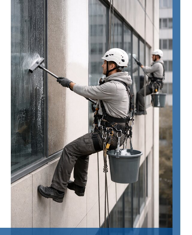 Мойка фасадов зданий в Устях-Джегуте под ключ от 354 р. | ВЫСОТНИК-Стд