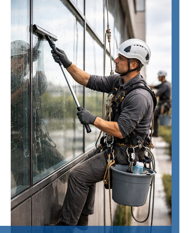 Мойка стеклянных фасадов в Устях-Джегуте от 202 р. | ВЫСОТНИК-Стд