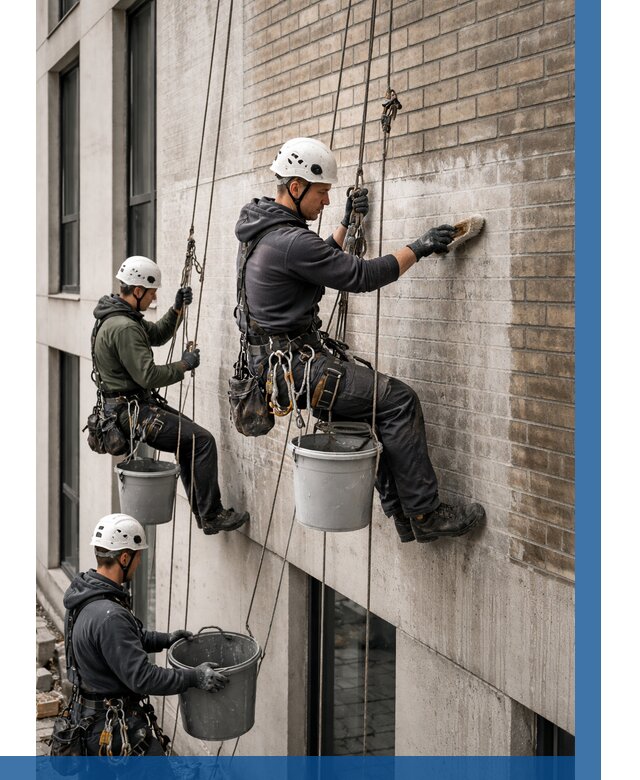 Удаление высолов с фасада в Устях-Джегуте от 253 р. | ВЫСОТНИК-Стд