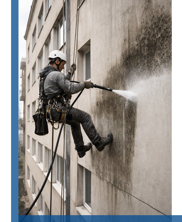 Профессиональная очистка фасадов от плесени в Устях-Джегуте