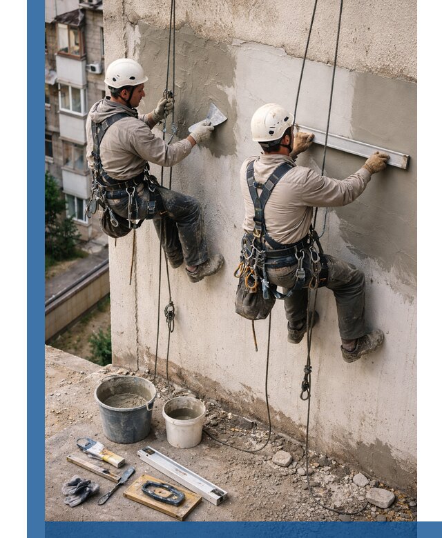 Комплексный ремонт штукатурного фасада с гарантией в Устях-Джегуте