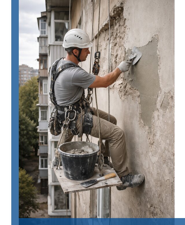 Восстановление фасадной штукатурки в Устях-Джегуте с гарантией качества