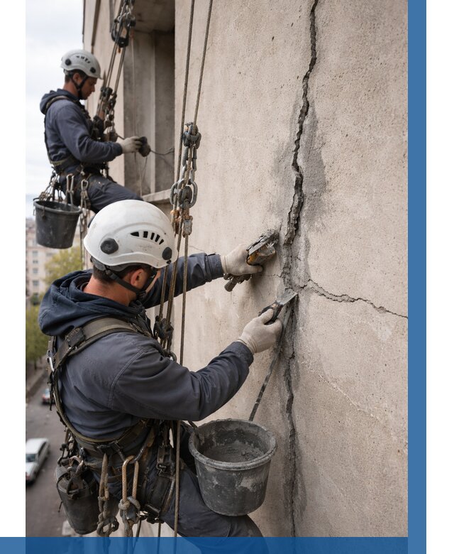 Заделка трещин на фасаде в Устях-Джегуте от 911 р. | ВЫСОТНИК-Стд