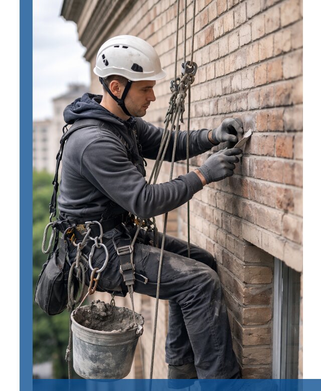 Качественный ремонт кирпичной кладки фасада в Устях-Джегуте с гарантией