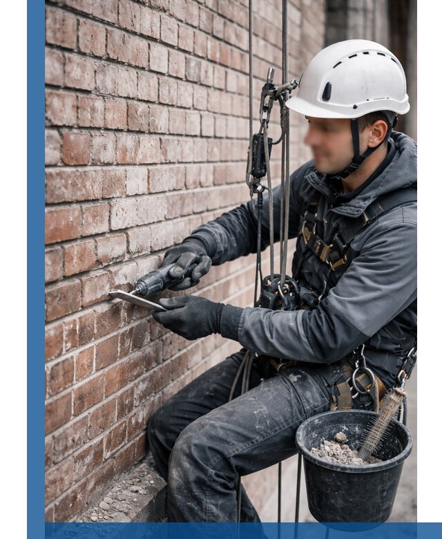 Расшивка кирпичных швов фасадов и стен, ремонт в Устях-Джегуте