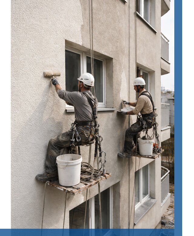 Нанесение короеда на фасад в Устях-Джегуте от 456 р. | ВЫСОТНИК-Стд