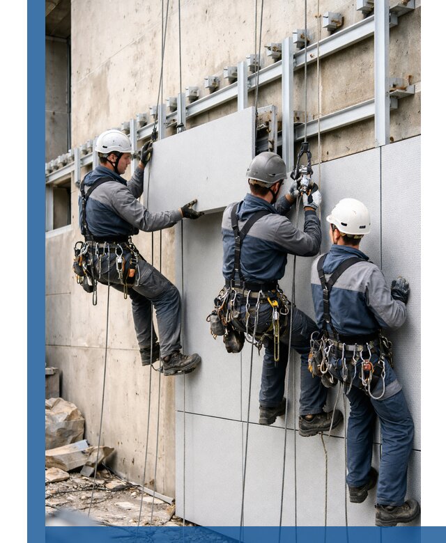 Монтаж вентилируемого фасада в Устях-Джегуте под ключ с гарантией качества