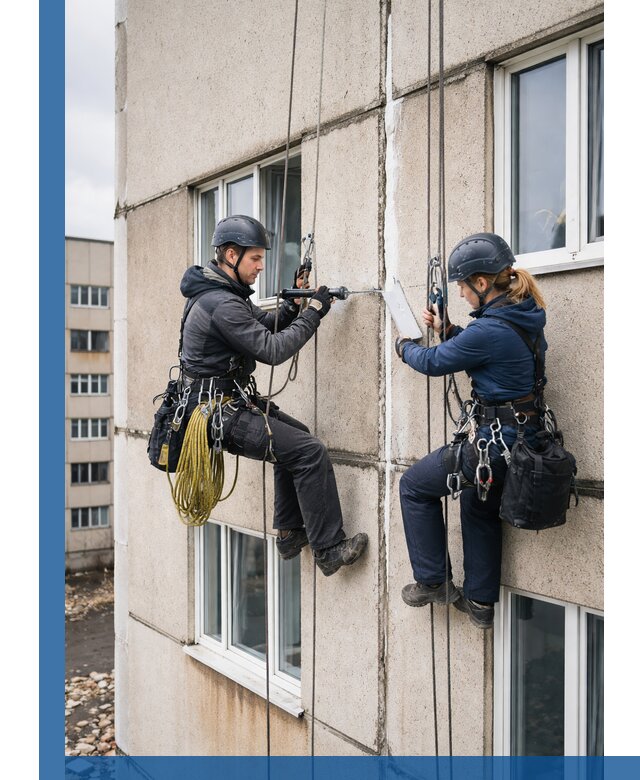 Герметизация межпанельных швов тёплым швом в Устях-Джегуте