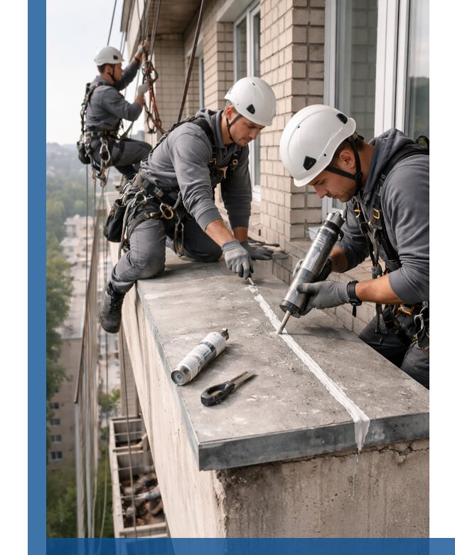 Герметизация балконного козырька в Устях-Джегуте профессионально