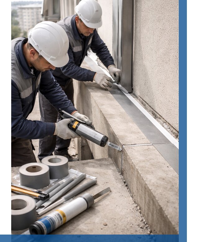 Герметизация примыкания балкона в Устях-Джегуте от 4555 р. | ВЫСОТНИК-Стд