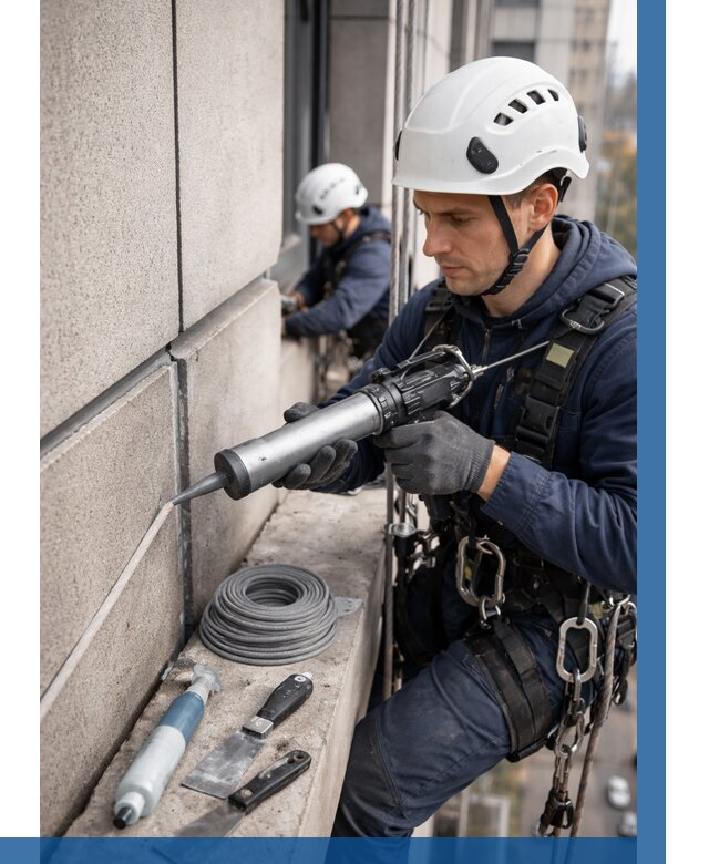 Герметизация деформационных швов фасада в Устях-Джегуте от 709 | ВЫСОТНИК-Стд