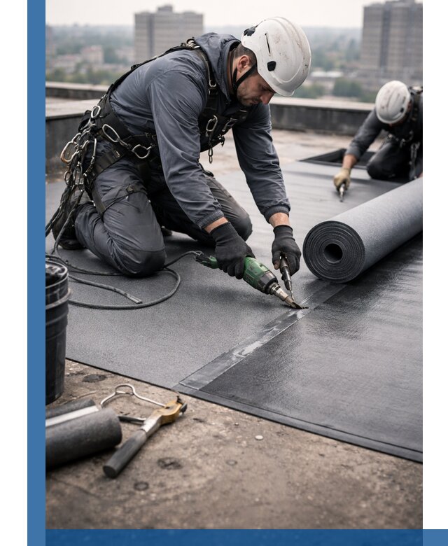 Ремонт мягкой кровли в Устях-Джегуте с выездом промальпинистов