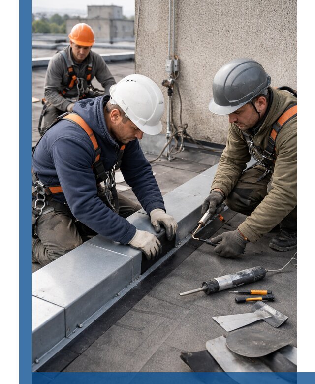 Ремонт кровельных примыканий в Устях-Джегуте профессионально