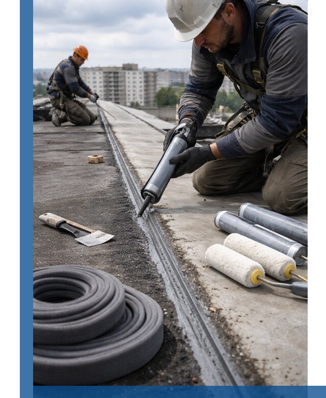 Герметизация швов кровли в Устях-Джегуте с гарантией герметичности