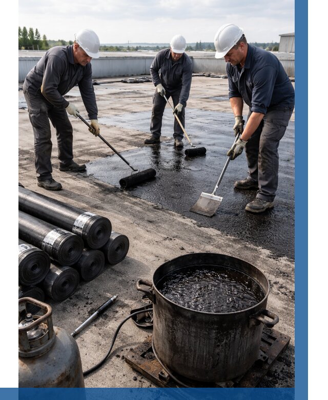 Гидроизоляция кровли мастикой в Устях-Джегуте от 607 р. | ВЫСОТНИК-Стд