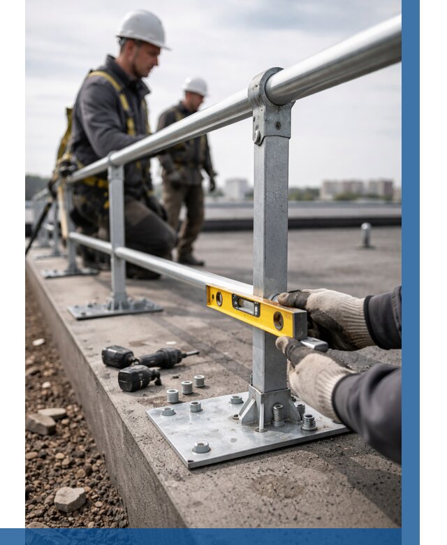 Монтаж кровельного ограждения в Устях-Джегуте от 1215 р. | ВЫСОТНИК-Стд