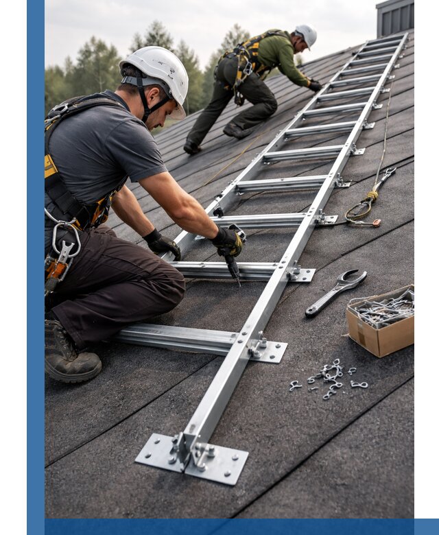 Профессиональный монтаж кровельной лестницы в Устях-Джегуте под ключ