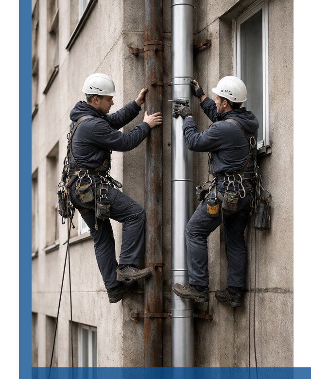 Замена водосточных труб в Устях-Джегуте: монтаж и демонтаж под ключ