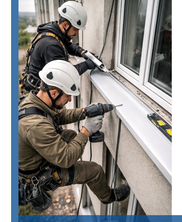 Профессиональный монтаж оконных отливов и отведения воды в Устях-Джегуте