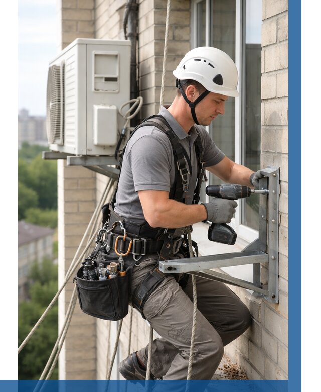 Установка кронштейнов кондиционера в Устях-Джегуте от 3543 р. | ВЫСОТНИК-Стд