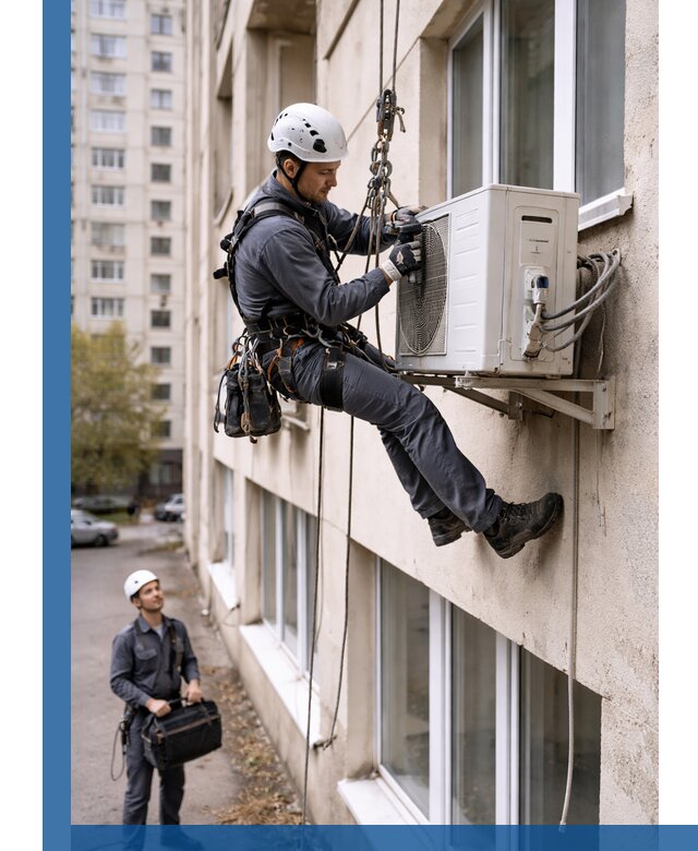 Демонтаж внешнего блока кондиционера в Устях-Джегуте профессионально