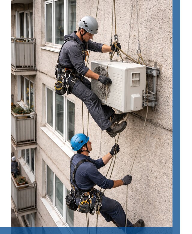 Перенос внешнего блока кондиционера в Устях-Джегуте от 9111 р.| ВЫСОТНИК-Стд