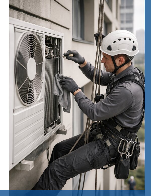 Обслуживание внешнего блока кондиционера в Устях-Джегуте от 2733 р.ВЫСОТНИК-Стд