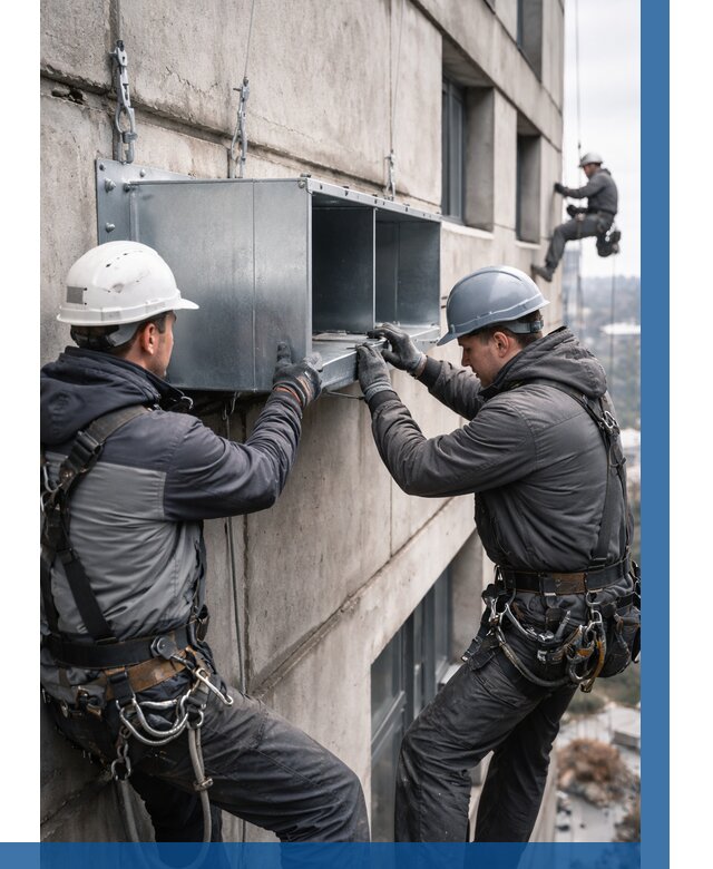 Монтаж вентиляционных коробов в Устях-Джегуте от 3037 р. | ВЫСОТНИК-Стд