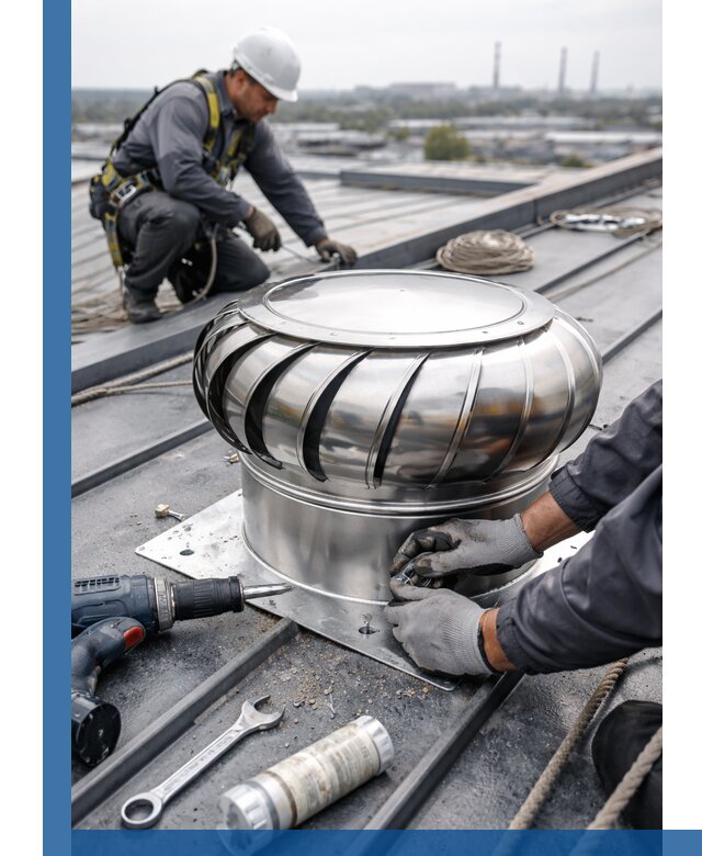 Установка дефлекторов на кровле в Устях-Джегуте профессионально