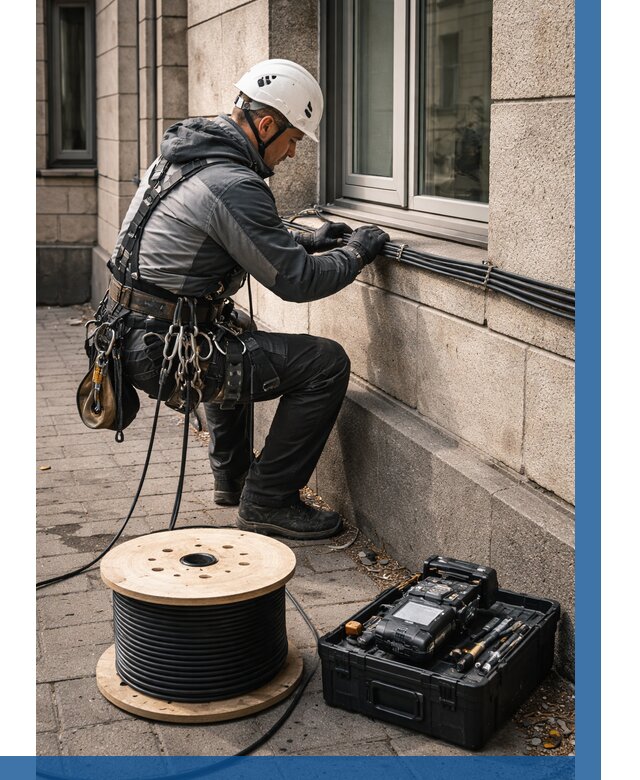 Прокладка оптоволоконного кабеля в Устях-Джегуте от 810 р. | ВЫСОТНИК-Стд