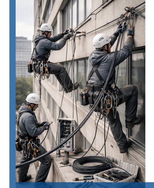 Прокладка оптоволоконного кабеля в Устях-Джегуте под ключ с тестированием