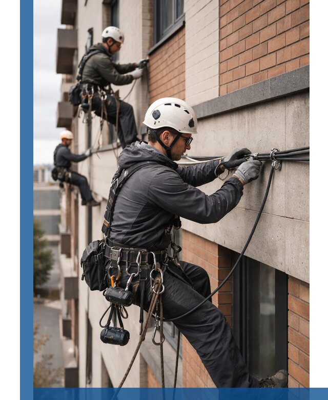 Крепление кабеля на фасаде монтаж и крепеж в Устях-Джегуте