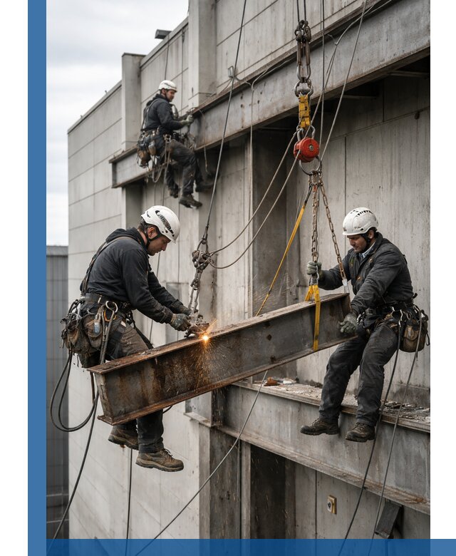 Демонтаж металлоконструкций на высоте в Устях-Джегуте под ключ