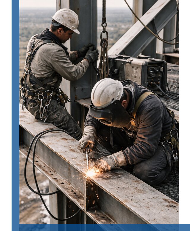 Высотные сварочные работы в Устях-Джегуте для промышленных объектов