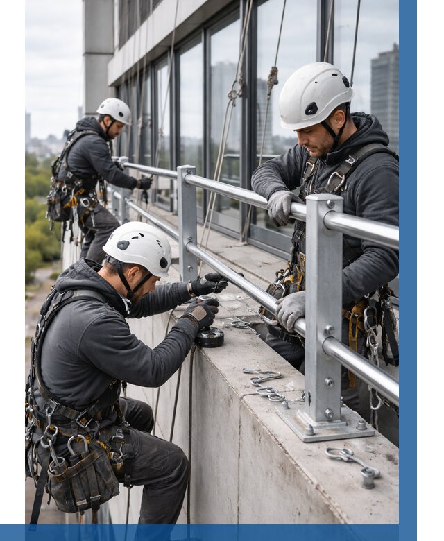Монтаж ограждений на высоте в Устях-Джегуте, от 1215 р. | ВЫСОТНИК-Стд