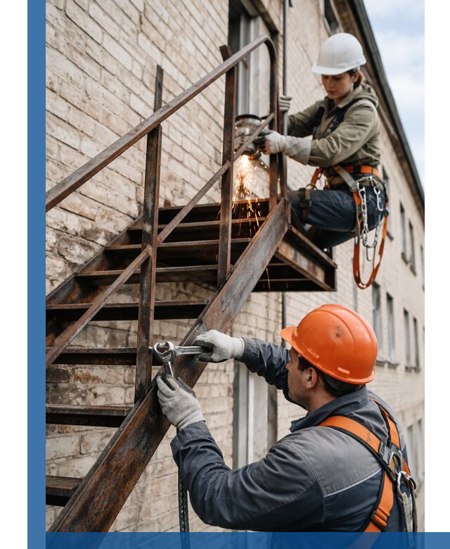 Ремонт и восстановление пожарных лестниц с выездом в Устях-Джегуте