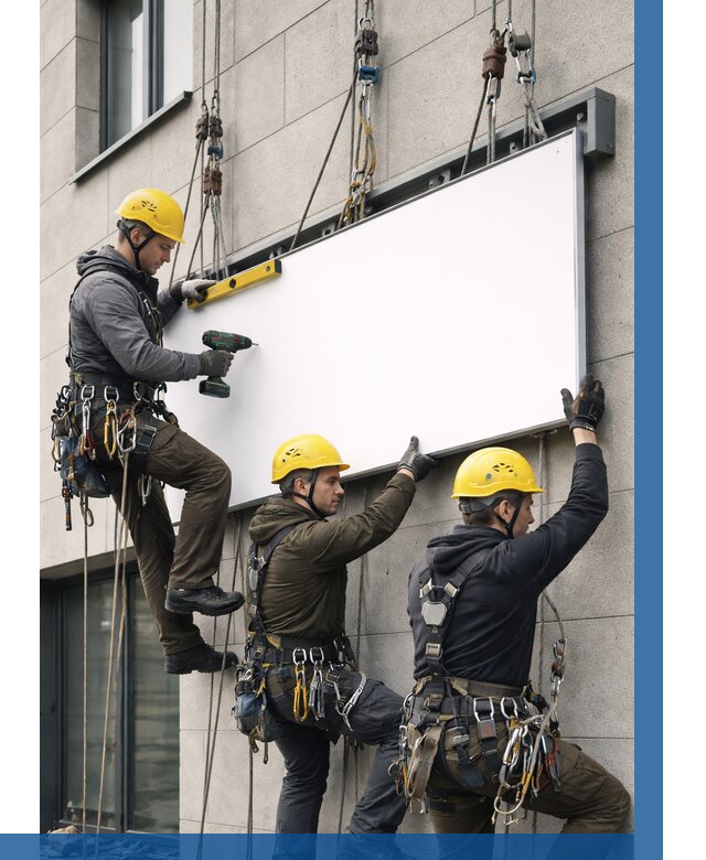 Монтаж рекламной вывески в Устях-Джегуте от 8098 р. | ВЫСОТНИК-Стд