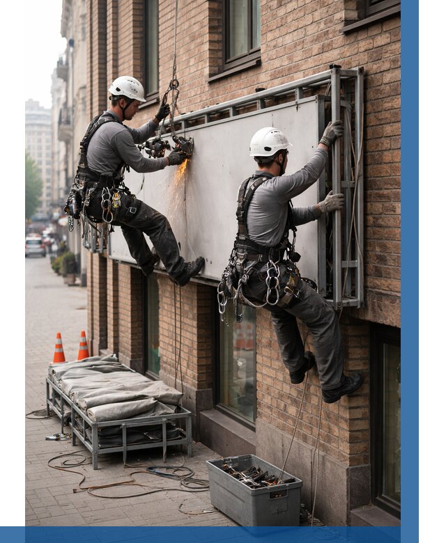 Демонтаж рекламной вывески в Устях-Джегуте от 6580 р. | ВЫСОТНИК-Стд