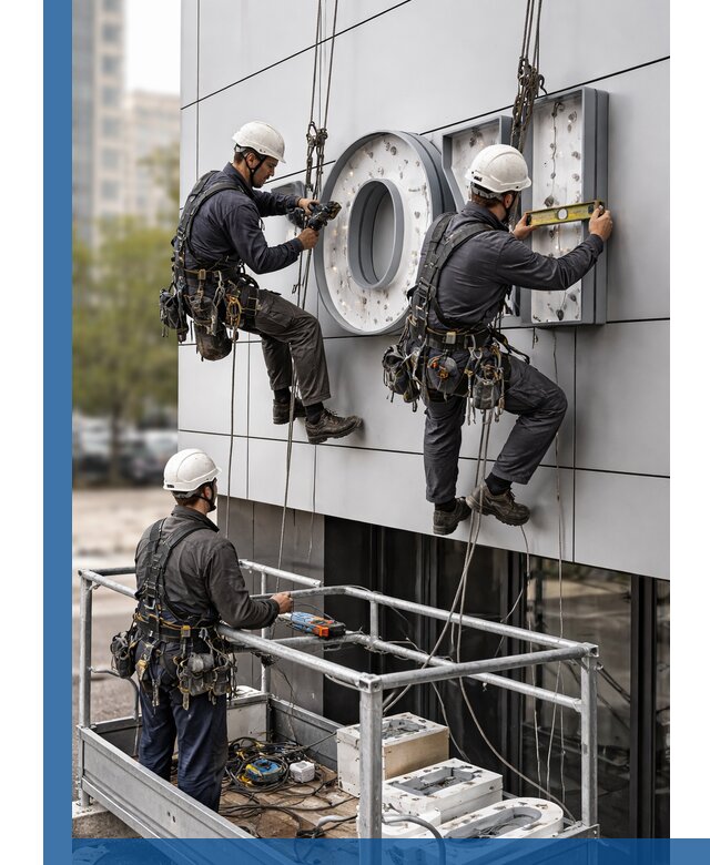 Профессиональный монтаж световых букв в Устях-Джегуте под ключ