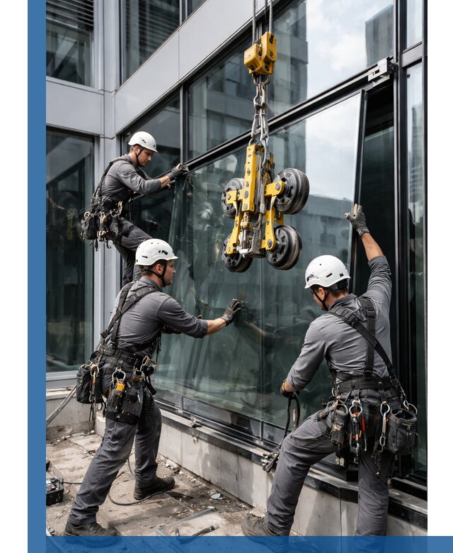 Структурное остекление фасадов в Устях-Джегуте монтаж и обслуживание