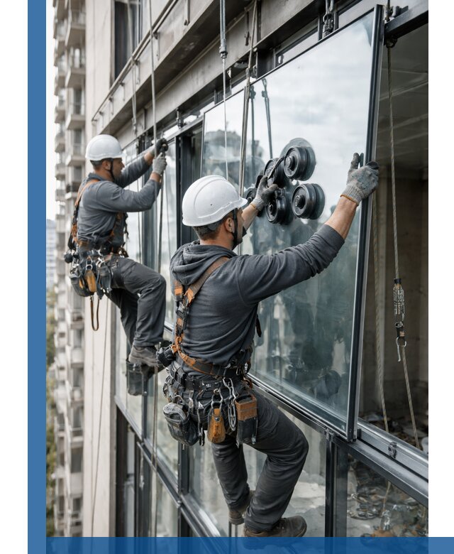 Витражное остекление фасадов и лоджий в Устях-Джегуте под ключ