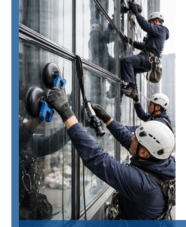 Радиусное остекление фасадов под ключ в Устях-Джегуте с гарантиями