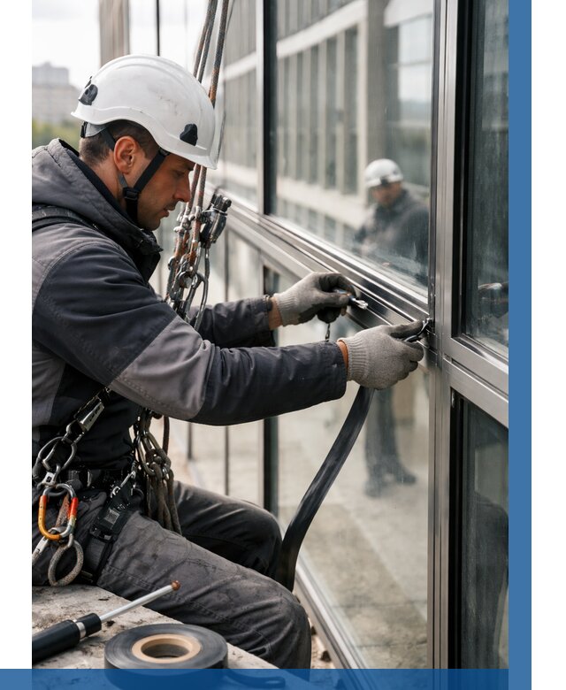 Ремонт витражных конструкций в Устях-Джегуте от 3543 р. | ВЫСОТНИК-Стд