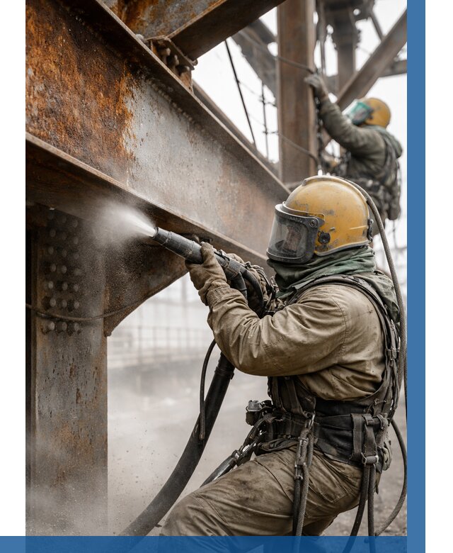 Пескоструйная очистка металлоконструкций в Устях-Джегуте по 607 р.  ВЫСОТНИК-Стд