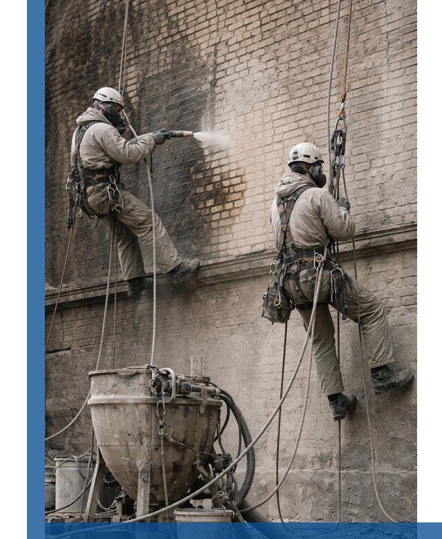 Пескоструйная очистка фасадов в Устях-Джегуте профессионально