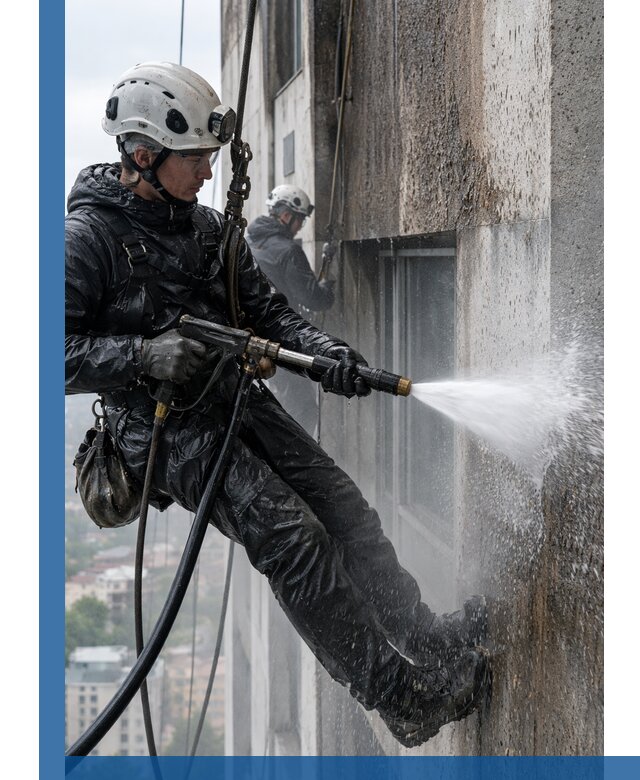 Гидроструйная очистка фасадов и конструкций в Устях-Джегуте