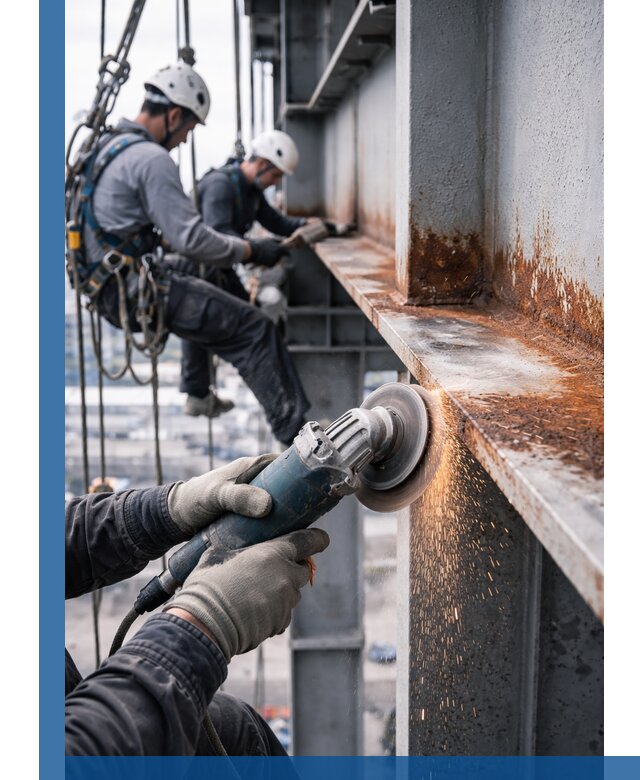 Зачистка металла от ржавчины и подготовка поверхностей в Устях-Джегуте