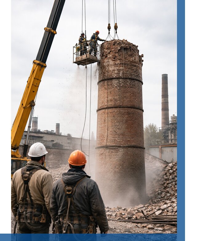 Демонтаж дымовой трубы в Устях-Джегуте от 91107 р. | ВЫСОТНИК-Стд, смета