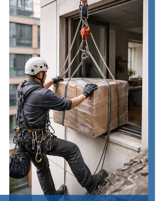 Подъем груза через окно в Устях-Джегуте от 4555 р. | ВЫСОТНИК-Стд